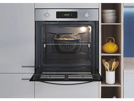 Horno - Candy Idea FIDC X625 L, Multifunción, Aquálisis, 60cm, 70 L, 8 funciones, Display con timer touch, Guía telescópica, Inox