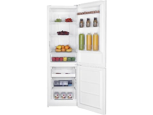 Frigorífico combi - ok. OFK 611 E NF W, Compresor, No frost, 185 cm, 293 l, Luz interior, Blanco