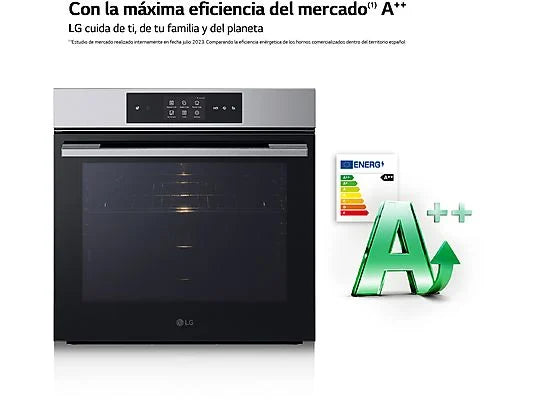 Horno a vapor - LG WS9D7651WS, Multifunción, Sistema de limpieza Blue EasyClean™, 76 L, 59.2 cm, Acero inoxidable