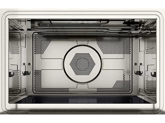 Horno compacto con microondas- Balay 3CW5179B3, Serie Cristal, Multifunción, Aquálisis, 44 l, Función Aire caliente, Control Deslizante, 60 cm, Blanco