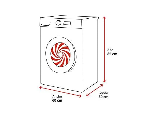 Lavadora carga frontal - Candy GD 4105-S ProWash 300, 10 kg, 1400 rpm, 16 programas, Blanco