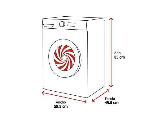 Lavadora carga frontal - ok. OWM 7123 A INV, 7 kg, 1400 rpm, 15 Programas, Motor Inverter, Función vapor, Blanco