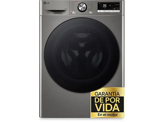 Lavadora carga frontal - LG F4WR7009AGS, Serie 700, 9 kg, 1400 rpm, 14 Programas, AI Direct Drive™, TurboWash™360˚, Inox